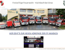 Tablet Screenshot of feuerwehr-kainbach.at